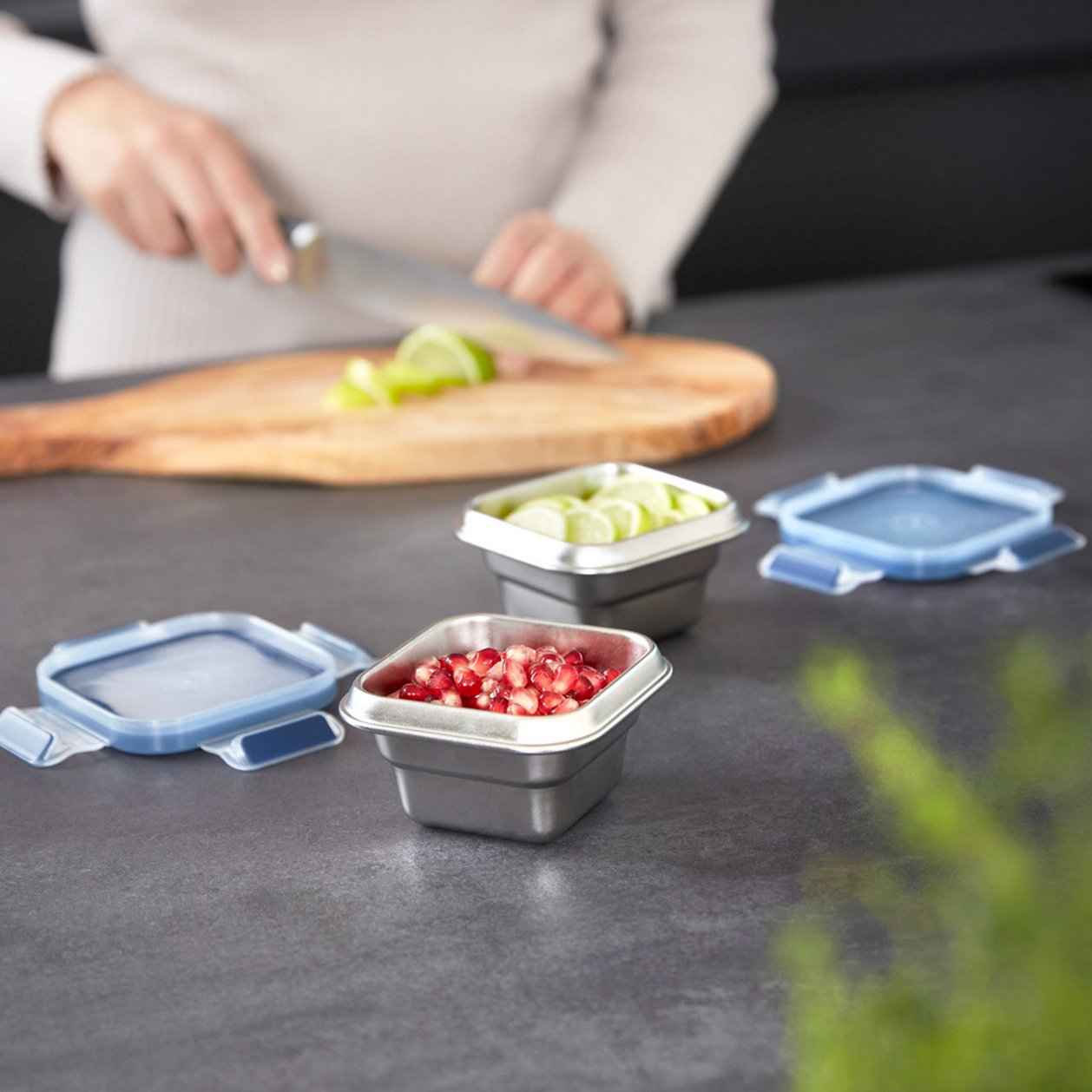 CLIP & CLOSE inox boite milieu