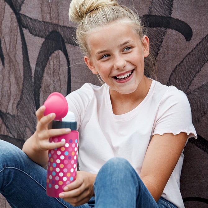 DRINK2GO Light Steel Dots