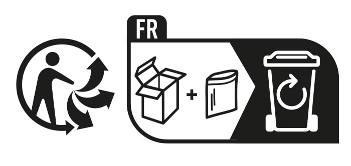 Colorbox: paper collection,Plastic bag: plastic collection