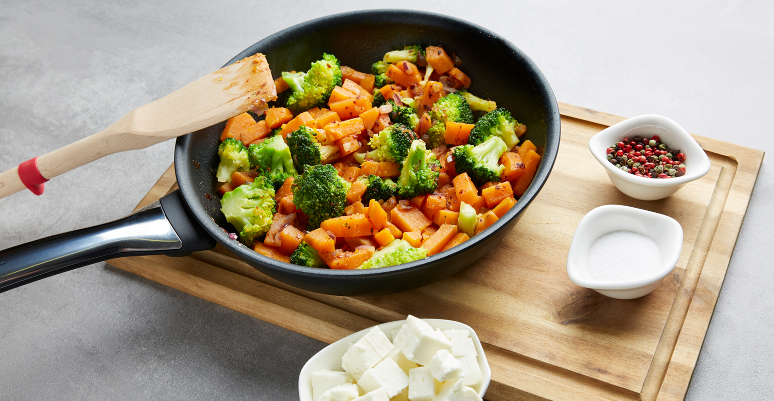 Süßkartoffel-Brokkoli-Mix